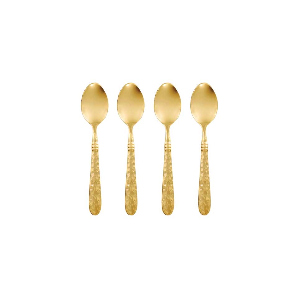 Gold Demitasse Spoons - Set of 4