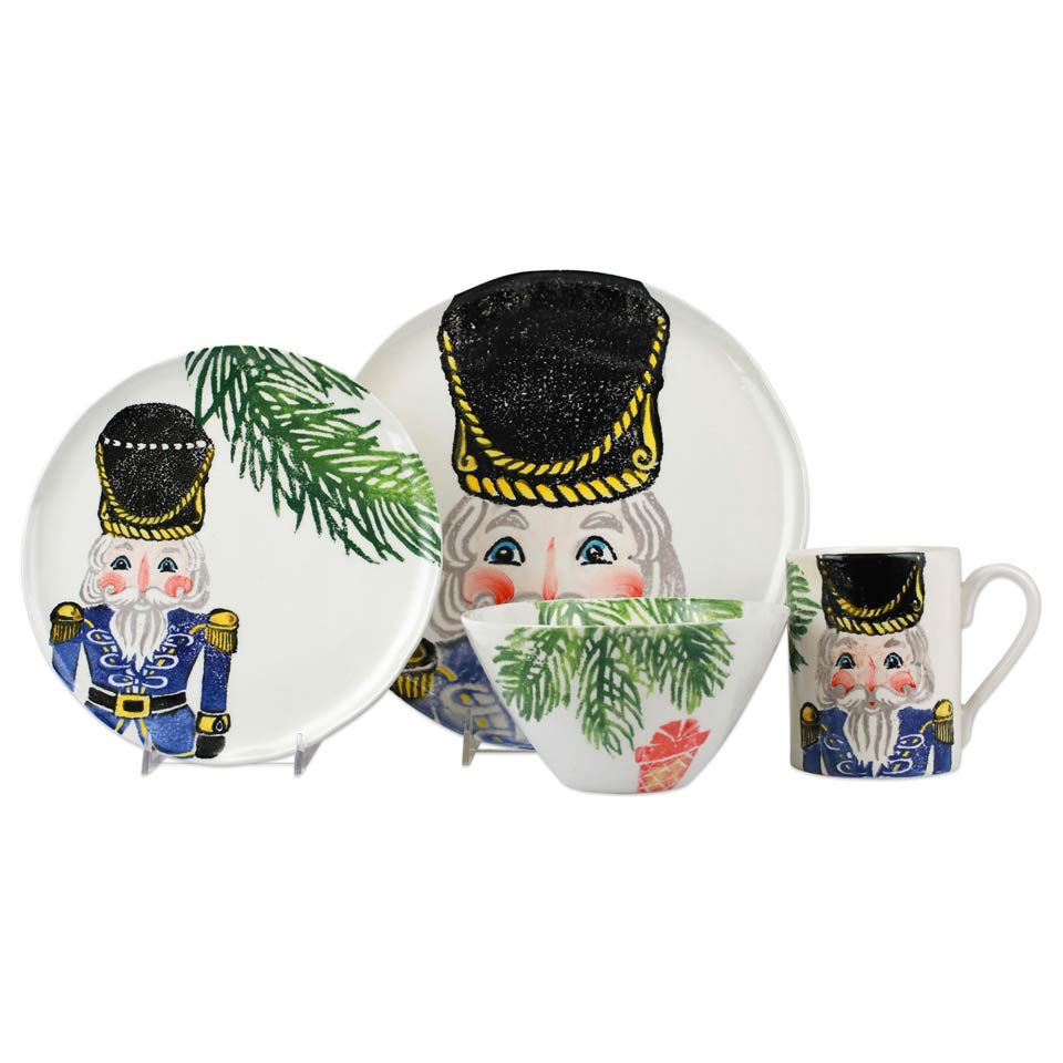 Blue Four-Piece Place Setting