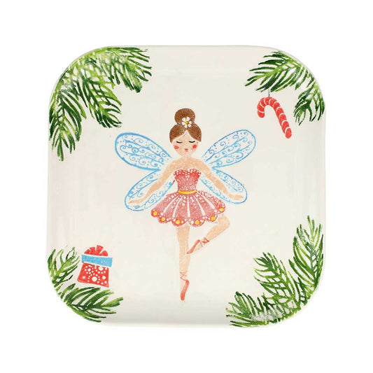 Sugar Plum Fairy Square Platter