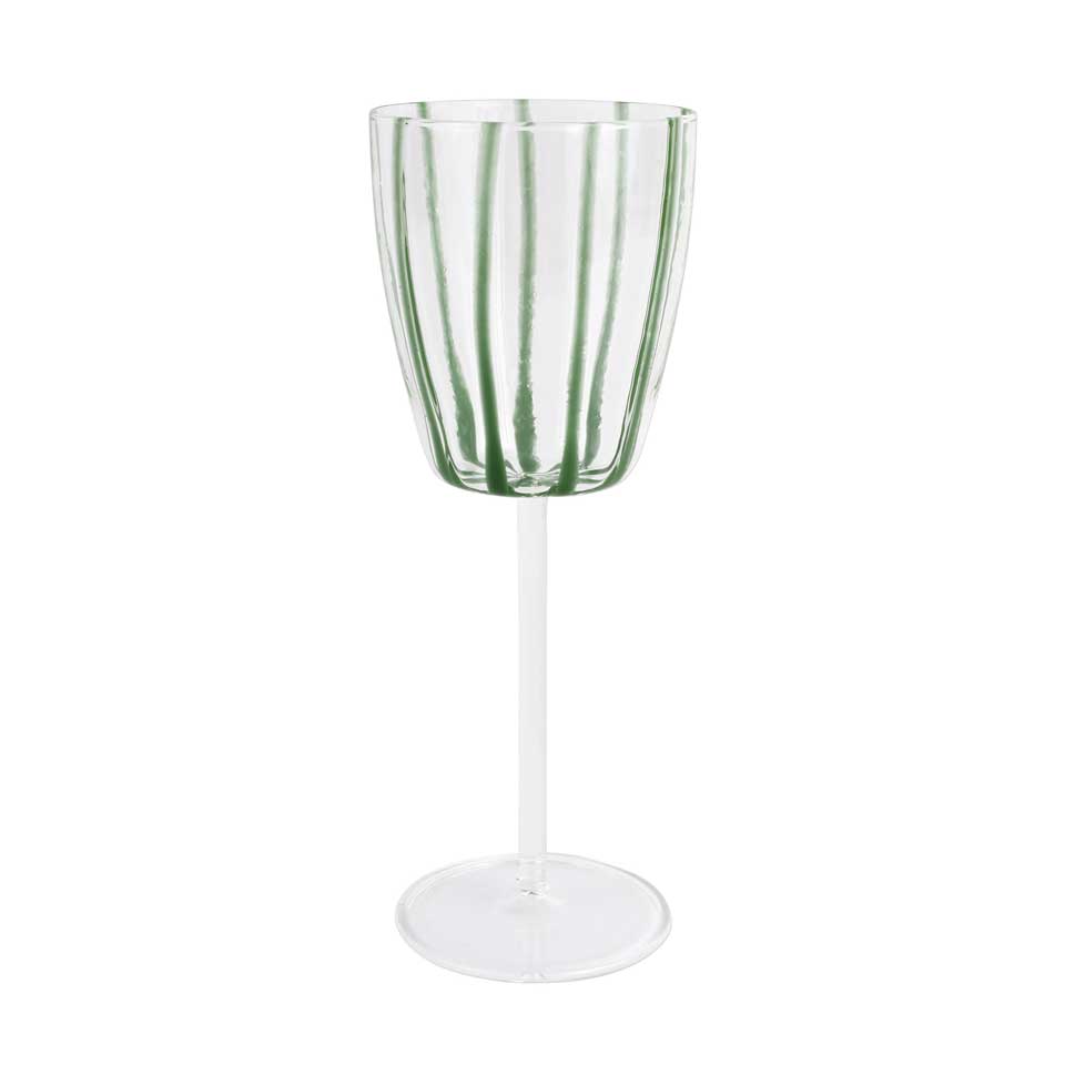 Green Wine Glass