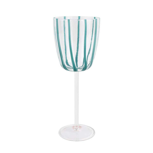 Teal Wine Glass