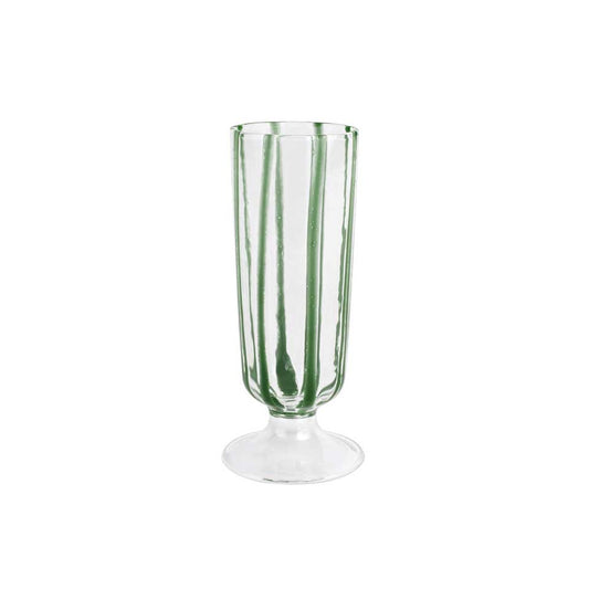 Green Champagne Glass