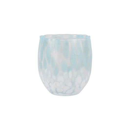 Light Blue and White Double Old Fashioned