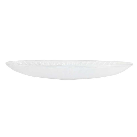 White Long Oval Bowl