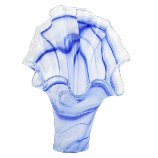 Cobalt Fanned Vase