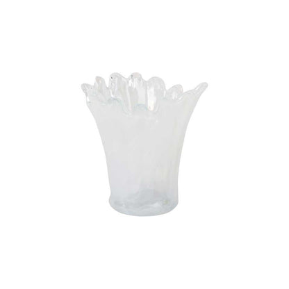 White Short Vase