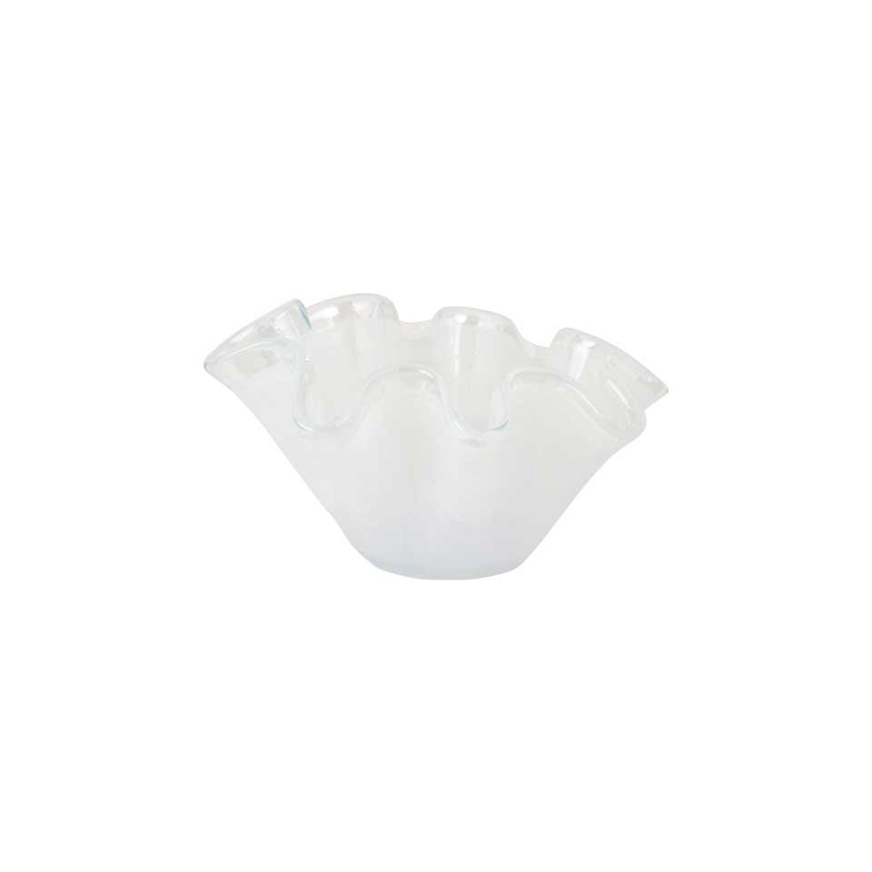 White Petite Ruffled Bowl