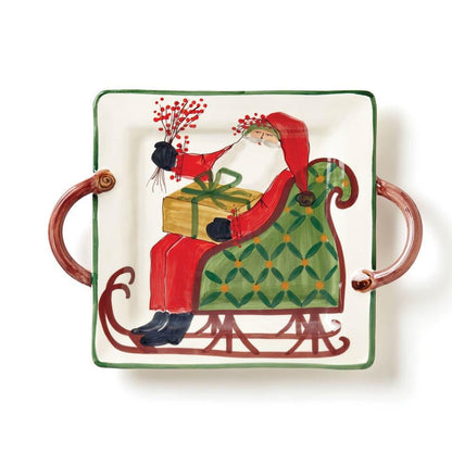 Handled Square Platter