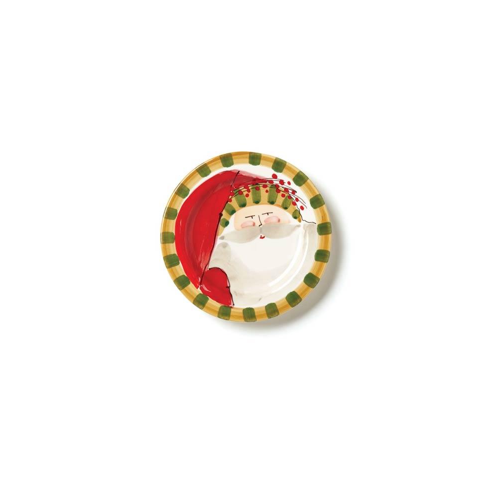 Round Salad Plate - Striped Hat