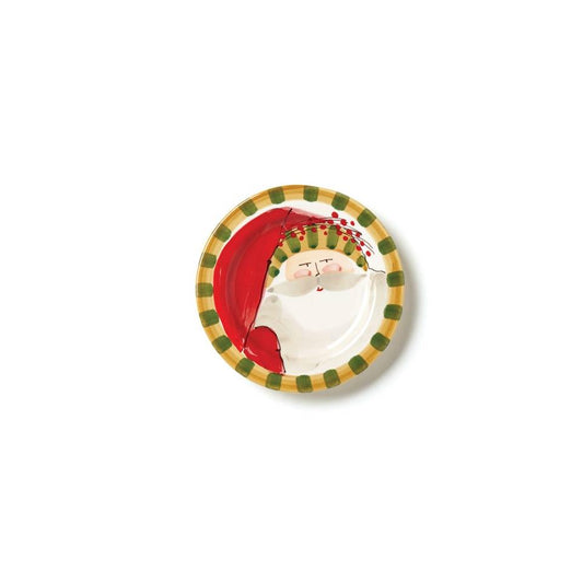 Round Salad Plate - Striped Hat