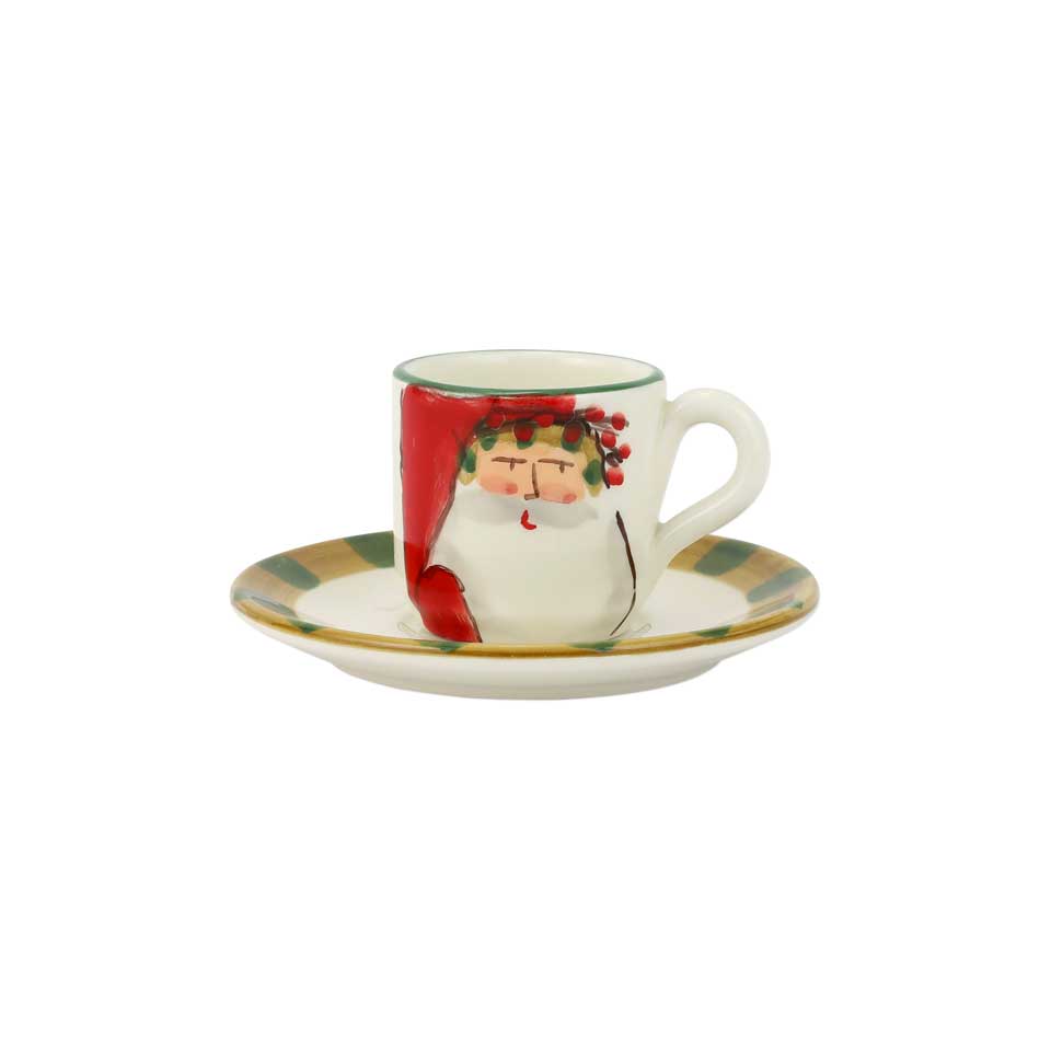 Espresso Cup & Saucer - Stripe Hat