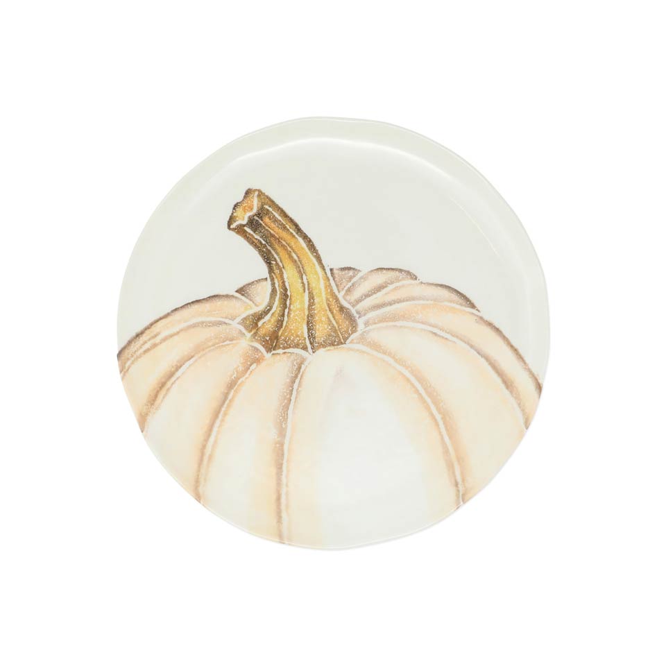 Salad Plate - White Medium Pumpkin