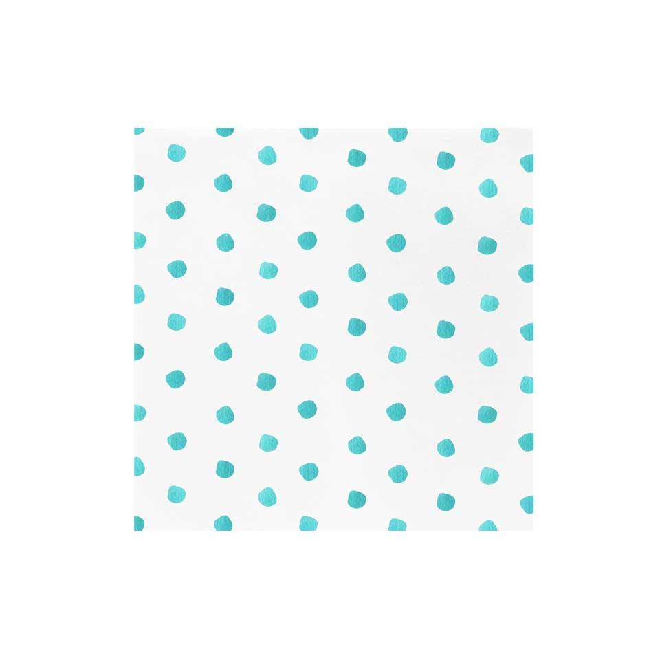 Dot Aqua Dinner Napkins (Pack of 20)