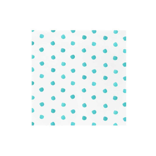 Dot Aqua Dinner Napkins (Pack of 20)