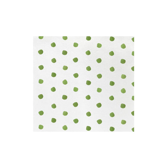 Dot Green Dinner Napkins (Pack of 50)