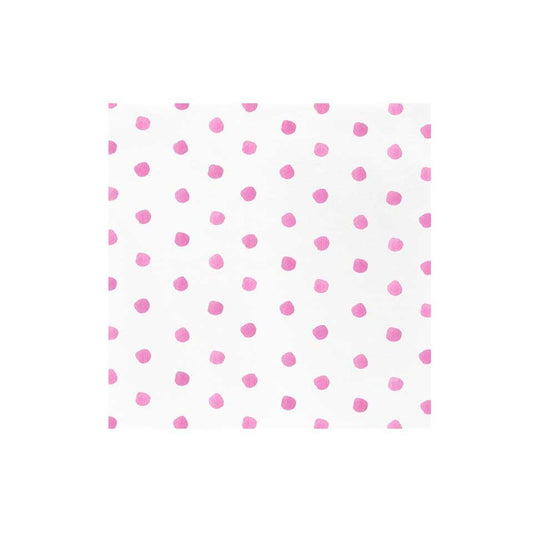 Dot Pink Dinner Napkins (Pack of 20)
