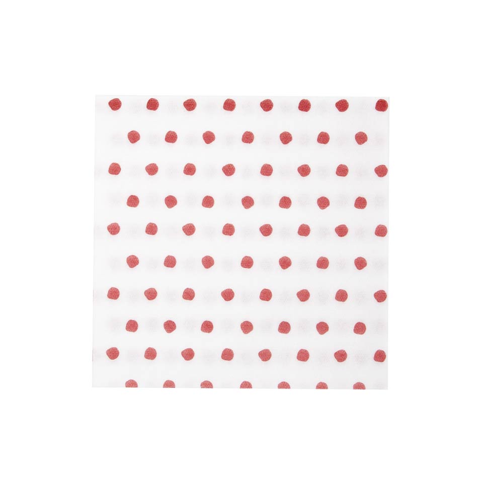 Dot Red Dinner Napkins (Pack of 20)