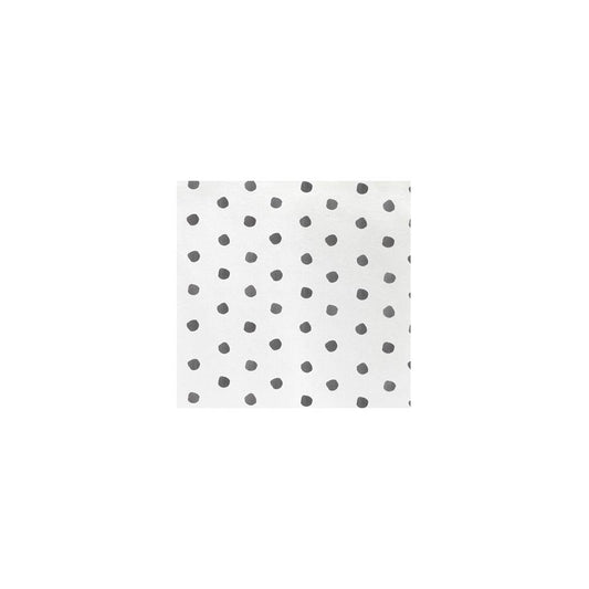 Dot Gray Cocktail Napkins (Pack of 20)