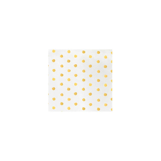 Dot Yellow Cocktail Napkins (Pack of 20)