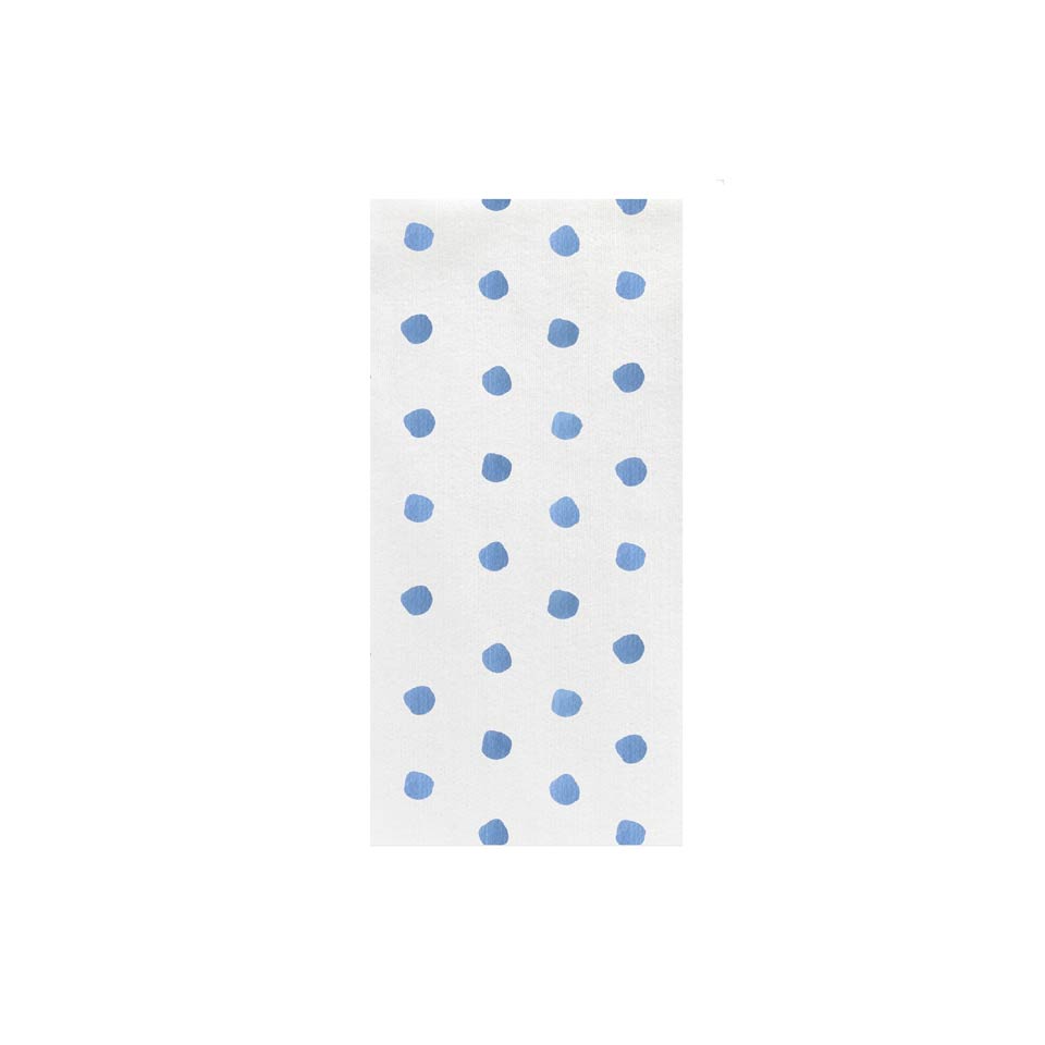 Dot Light Blue Guest Towels (Pack of 20)