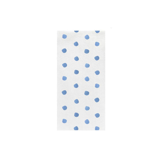 Dot Light Blue Guest Towels (Pack of 20)
