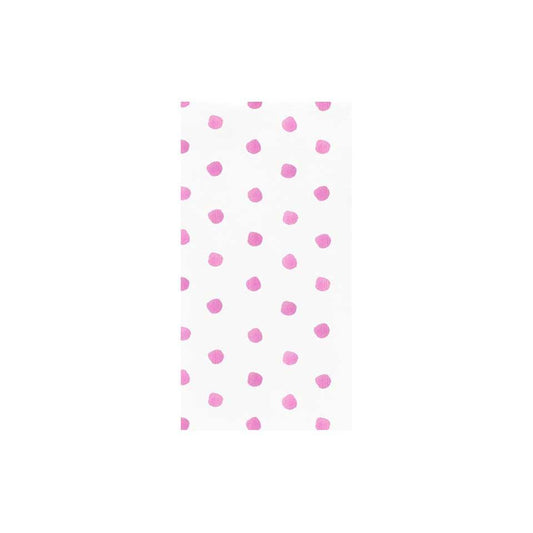 Dot Pink Guest Towels (Pack of 20)