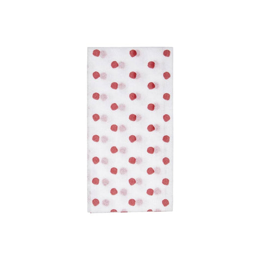 Dot Red Guest Towels (Pack of 50)