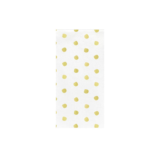 Dot Yellow Guest Towels (Pack of 20)
