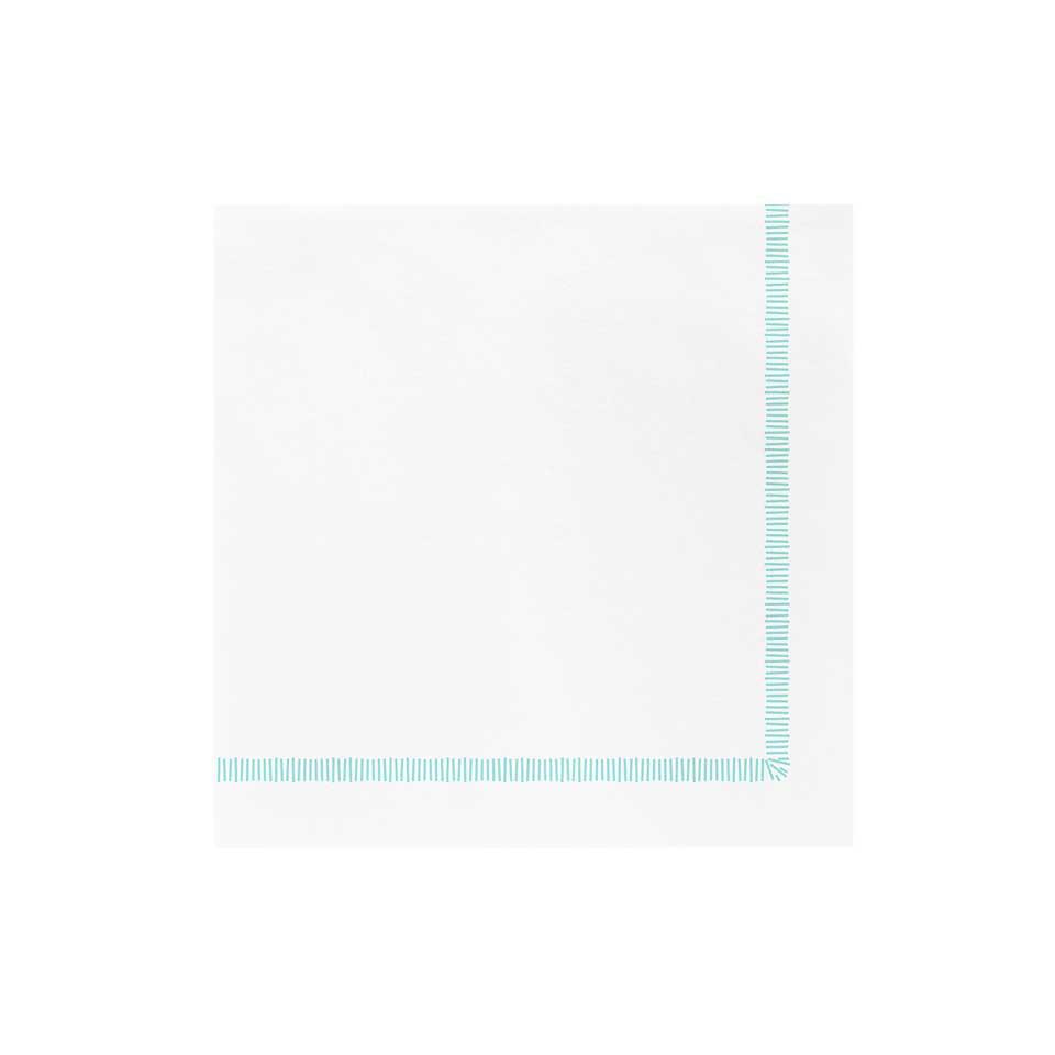 Fringe Aqua Dinner Napkins (Pack of 20)
