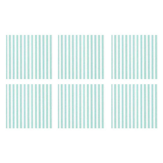 Capri Aqua Cocktail Napkins (Pack of 20)