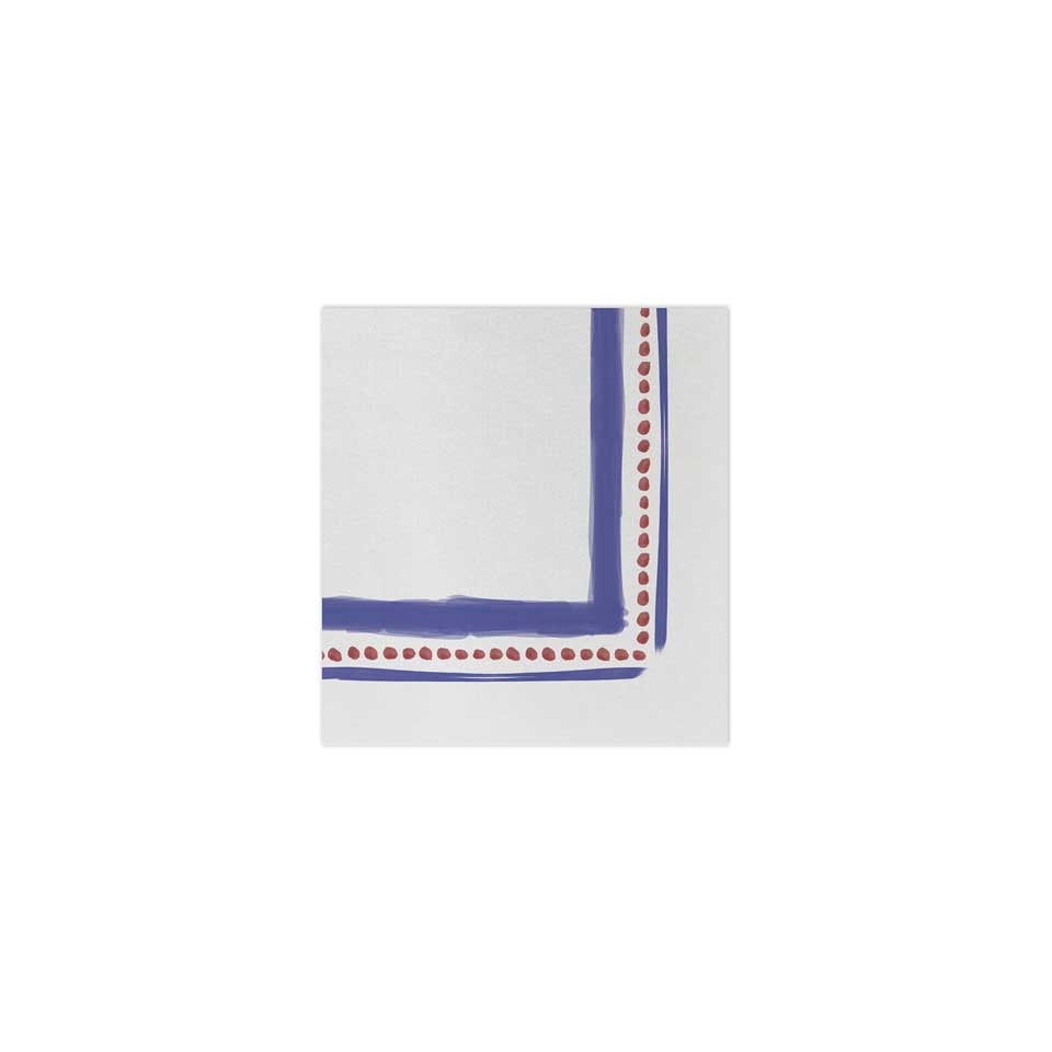 Campagna Blue Cocktail Napkins (Pack of 20)