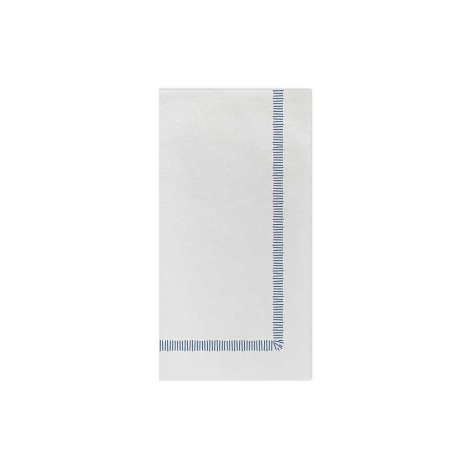 Fringe Blue Guest Towels (Pack of 20)