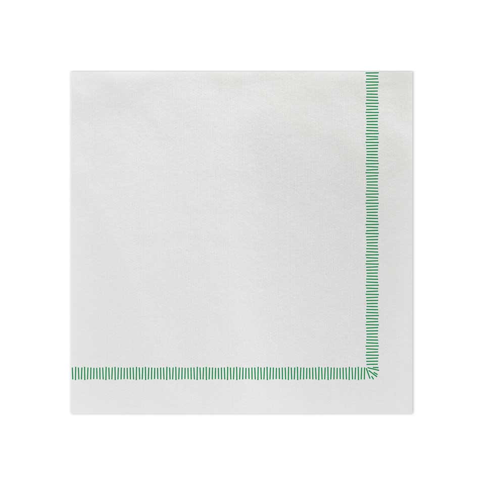 Fringe Green Dinner Napkins (Pack of 20)