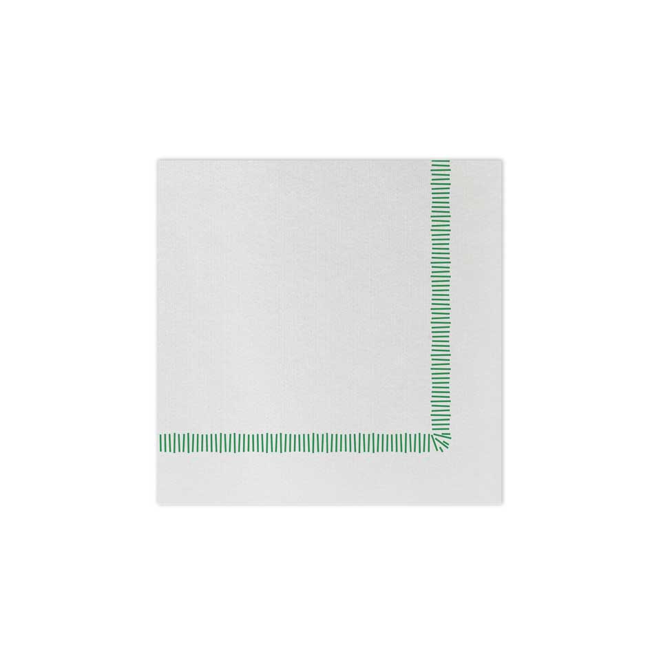 Fringe Green Cocktail Napkins (Pack of 20)