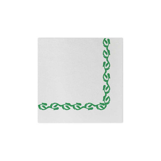 Florentine Green Cocktail Napkins (Pack of 20)