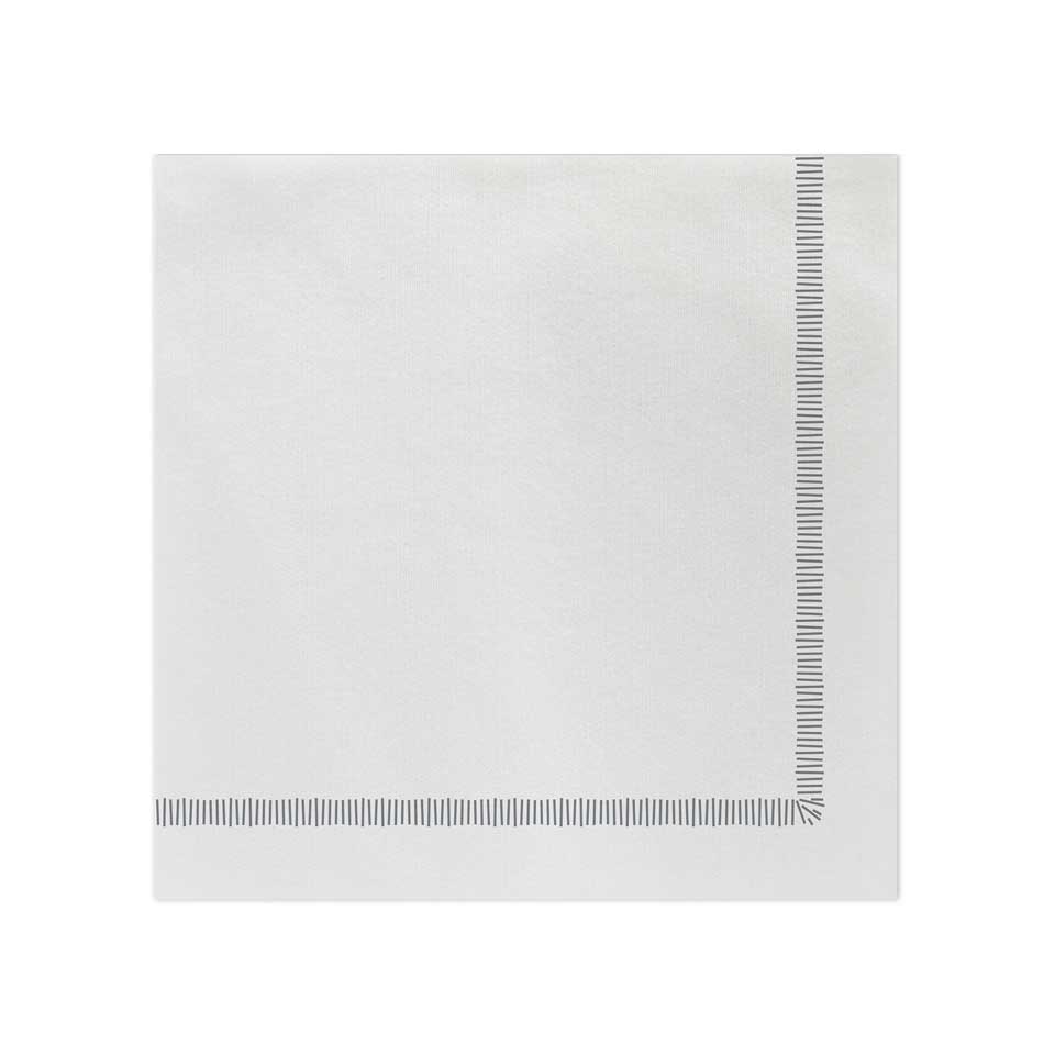 Fringe Gray Dinner Napkins (Pack of 20)