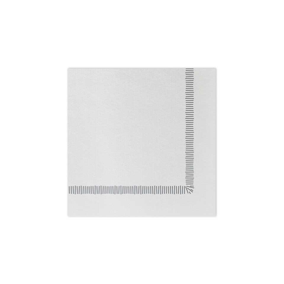 Fringe Gray Cocktail Napkins (Pack of 20)