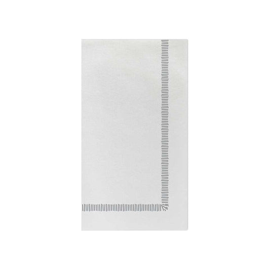 Fringe Gray Guest Towels (Pack of 20)