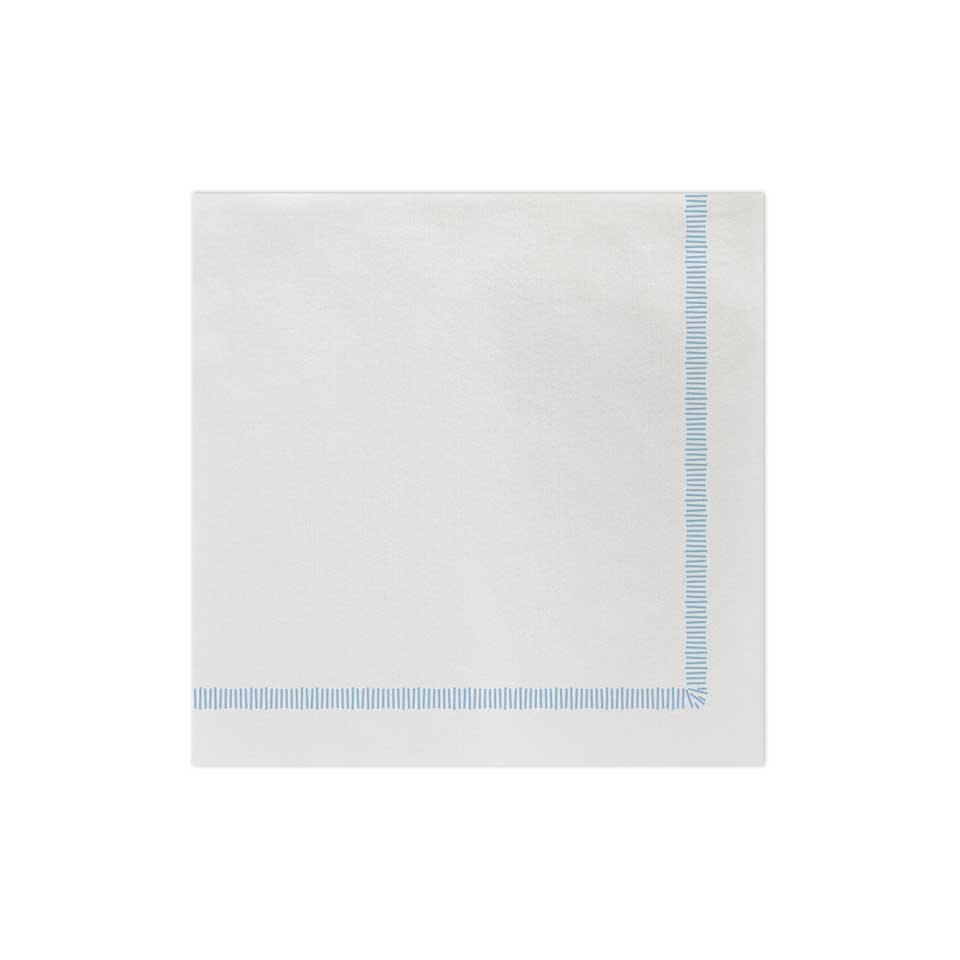 Fringe Light Blue Dinner Napkins (Pack of 20)