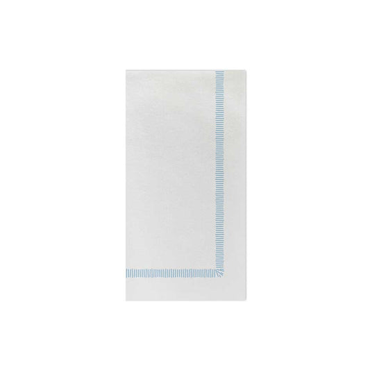 Fringe Light Blue Guest Towels (Pack of 20)
