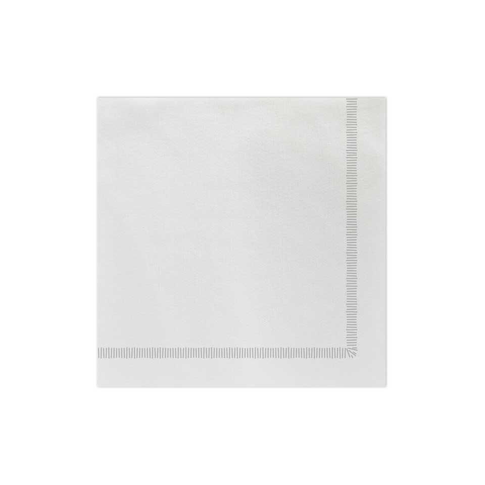 Fringe Light Gray Dinner Napkins (Pack of 20)