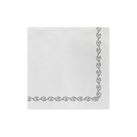 Florentine Light Gray Dinner Napkins (Pack of 20)