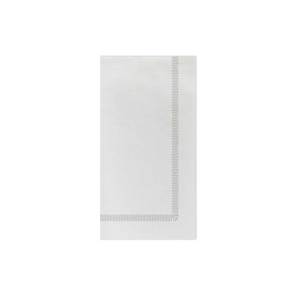 Fringe Light Gray Guest Towels (Pack of 20)