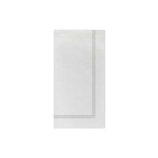 Fringe Light Gray Guest Towels (Pack of 20)