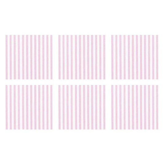 Capri Pink Cocktail Napkins (Pack of 20) - Set of 6