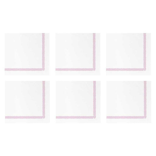 Fringe Pink Cocktail Napkins (Pack of 20)
