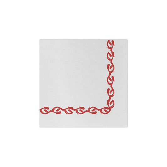 Florentine Red Cocktail Napkins (Pack of 20)