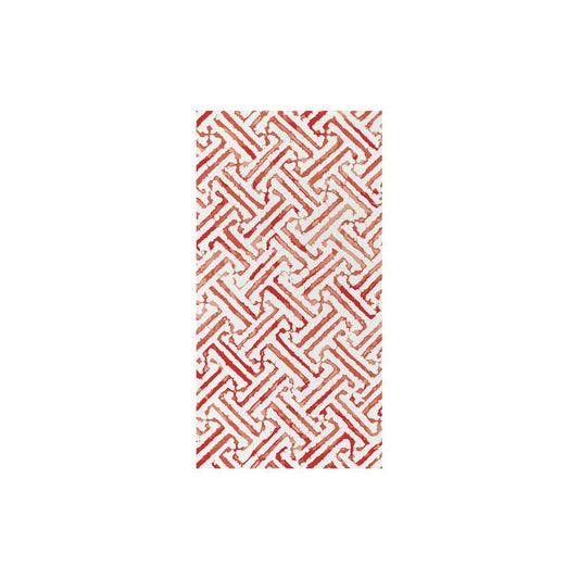 Greek Key Red Guest Towels (Pack of 20)