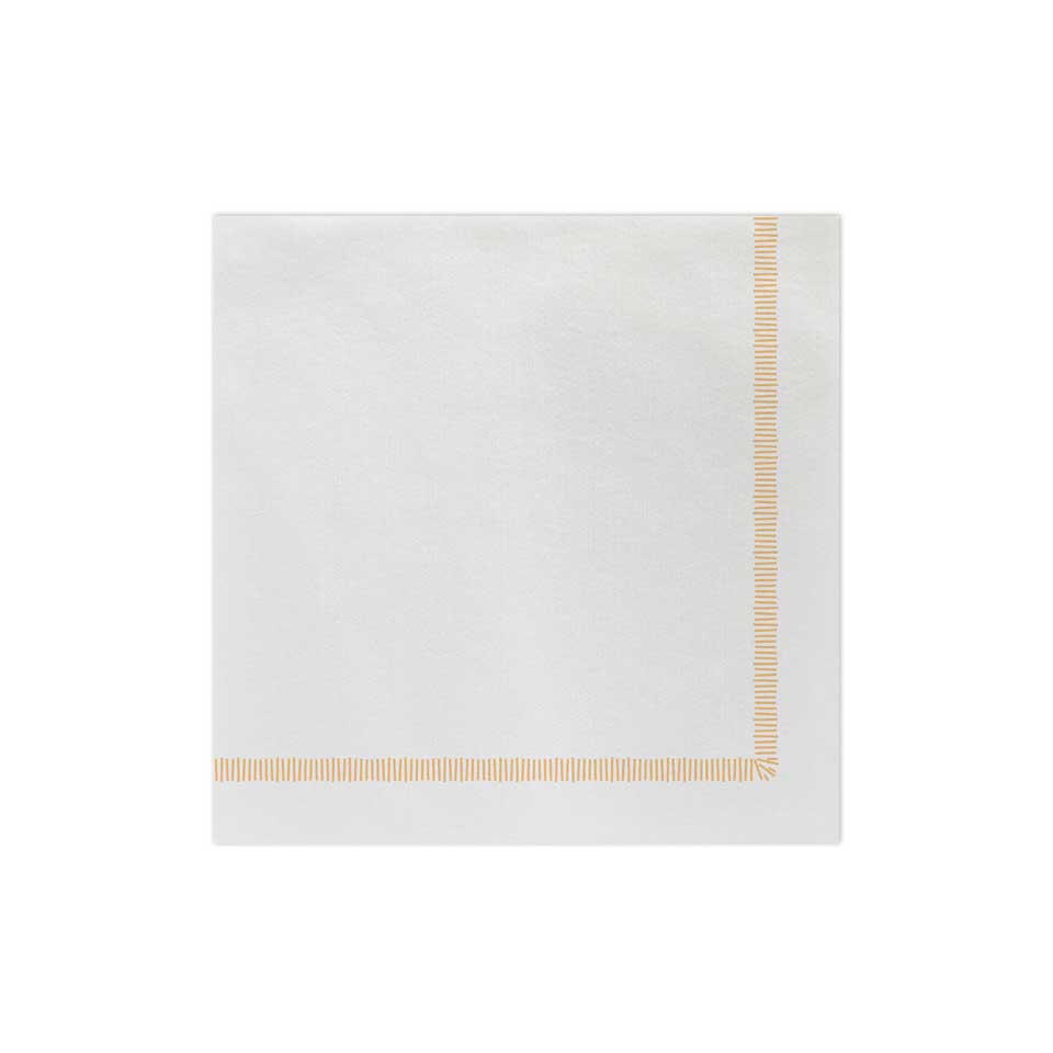 Fringe Yellow Dinner Napkins (Pack of 20)