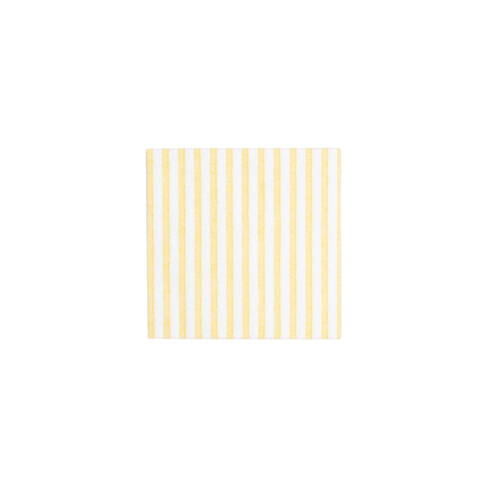 Capri Yellow Cocktail Napkins (Pack of 20)